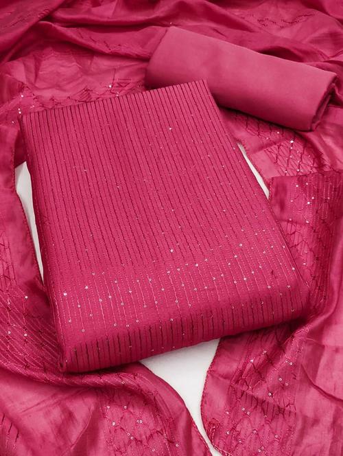 women embroidered unstitched suit set - 21397864 - Very Small Image - 1