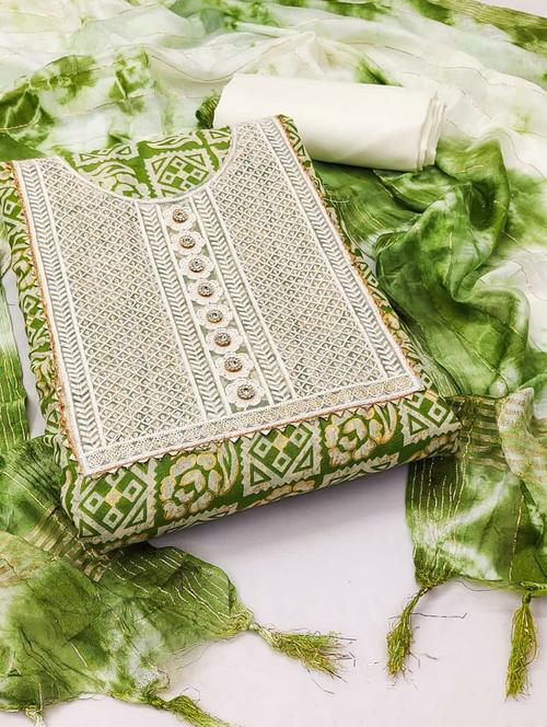 women printed unstitched suit set - 21397907 - Very Small Image - 1