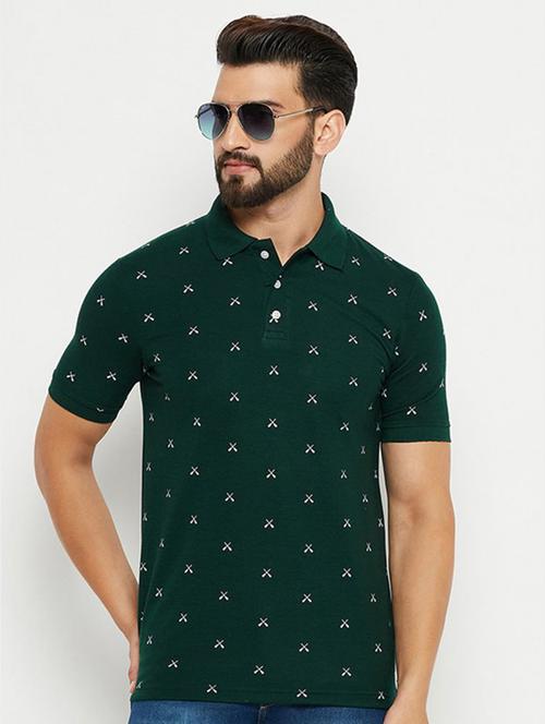 men polo neck printed regular t-shirt - 21400337 - Very Small Image - 1