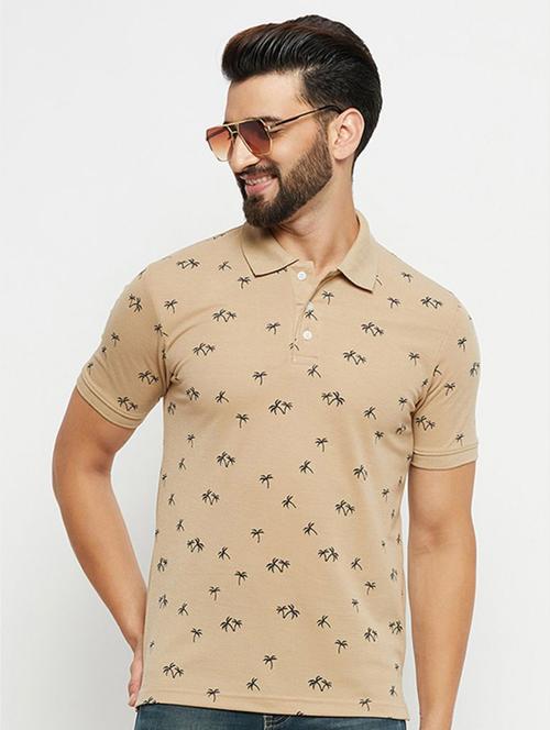 men polo neck printed regular t-shirt - 21400339 - Very Small Image - 1