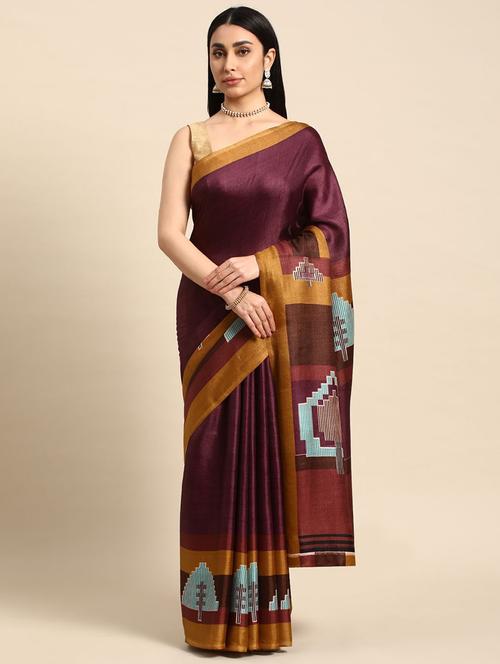 women printed saree - 21401280 - Very Small Image - 1