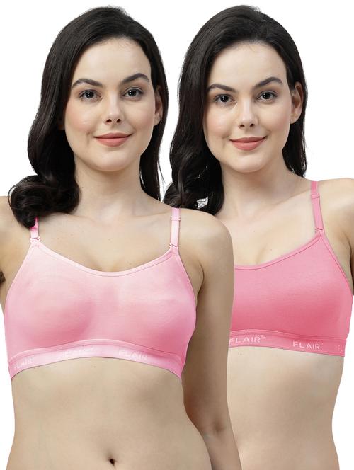 pack of 2 solid sports bra - 21402609 - Very Small Image - 1