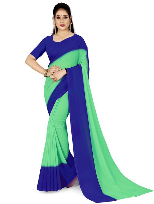 women casual wear georgette saree with blouse - 21406638 - Very Small Image - 1
