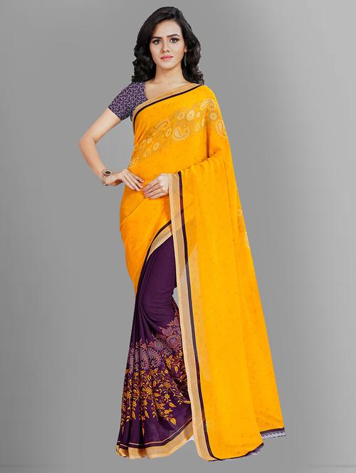 women printed casual wear saree with blouse - 21406931 - Very Small Image - 1