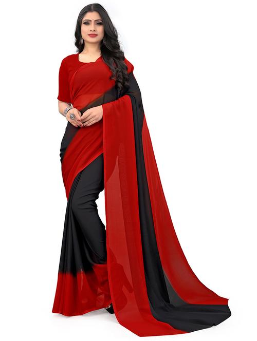 women casual wear georgette saree with blouse - 21407095 - Very Small Image - 1