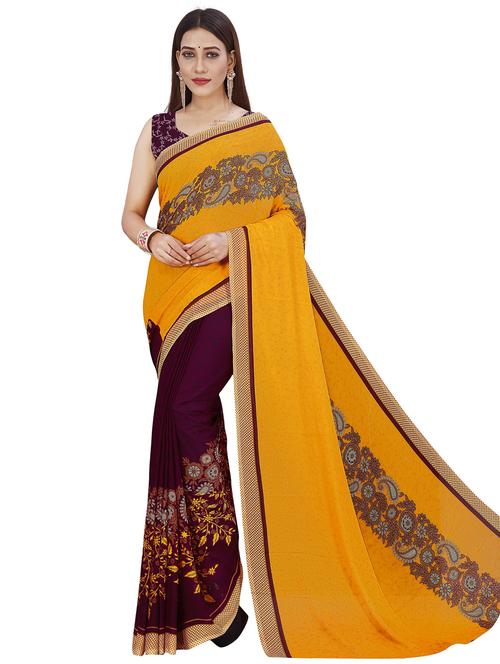 women printed saree with blouse - 21408503 - Very Small Image - 1