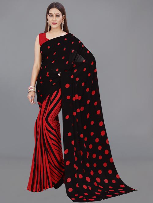 women printed saree with blouse - 21408515 - Very Small Image - 1