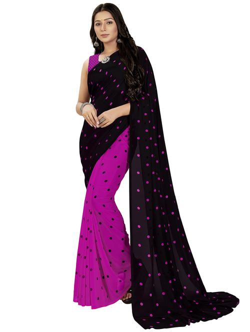 women printed saree with blouse - 21408553 - Very Small Image - 1