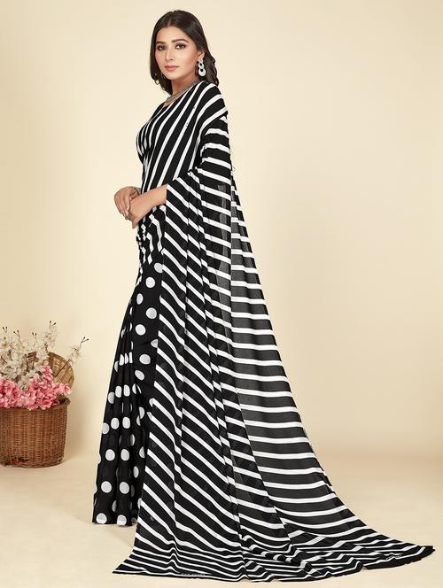 women printed saree with blouse - 21408556 - Very Small Image - 1