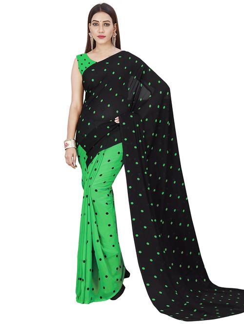 women printed saree with blouse - 21408652 - Very Small Image - 1