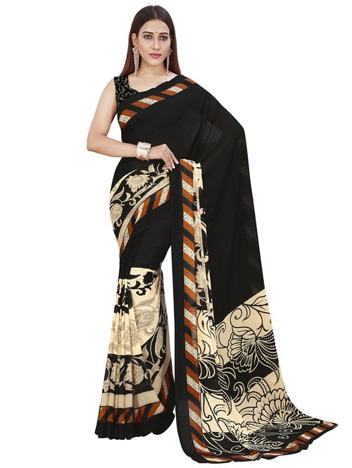 women printed saree with blouse - 21408703 - Very Small Image - 1
