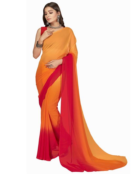 women printed saree with blouse - 21408774 - Very Small Image - 1