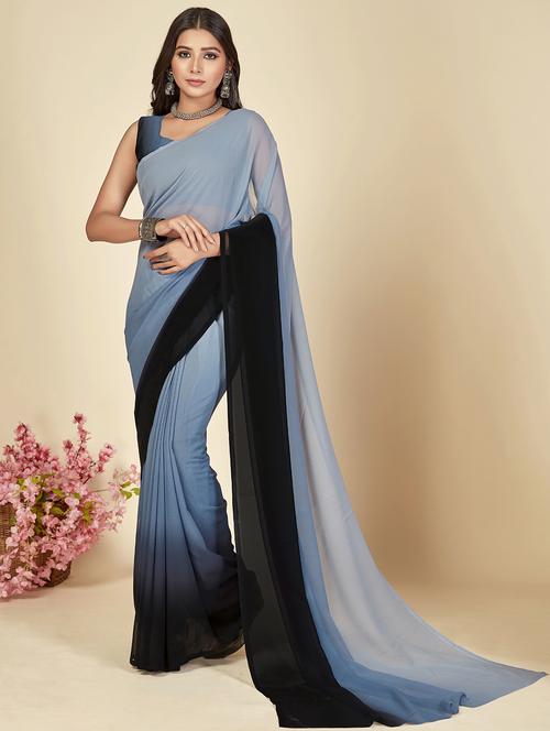 women printed saree with blouse - 21408794 - Very Small Image - 1