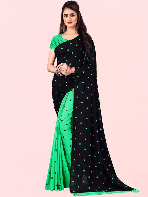 women printed saree with blouse - 21410829 - Very Small Image - 1