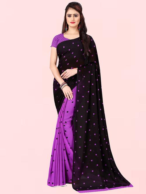 women printed saree with blouse - 21410848 - Very Small Image - 1