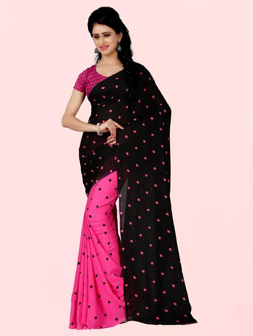 women printed saree with blouse - 21410887 - Very Small Image - 1