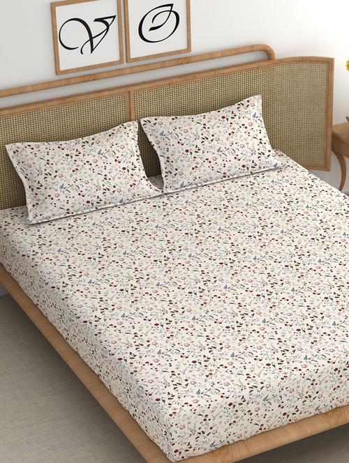 printed bedsheet with pillow covers - 21412394 - Very Small Image - 1