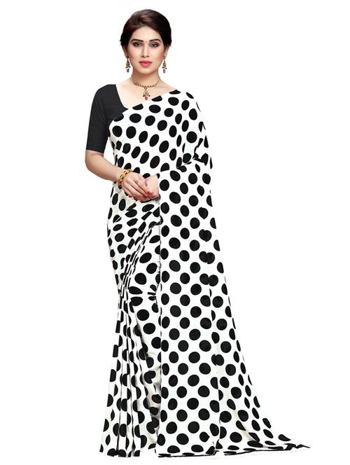 women casual wear georgette saree with blouse - 21412458 - Very Small Image - 1