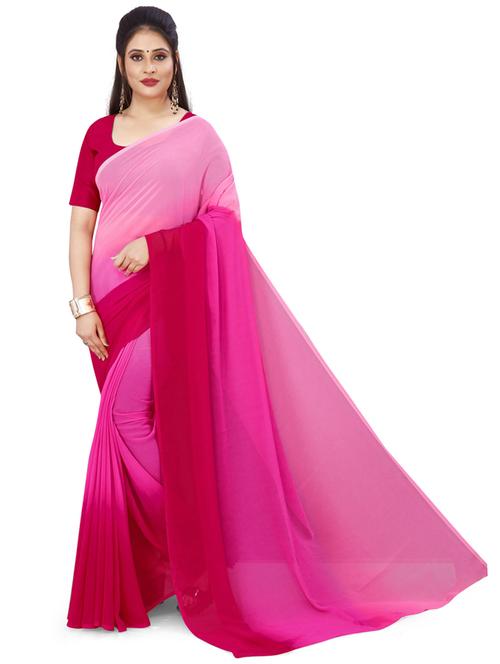 women casual wear georgette saree with blouse - 21412569 - Very Small Image - 1