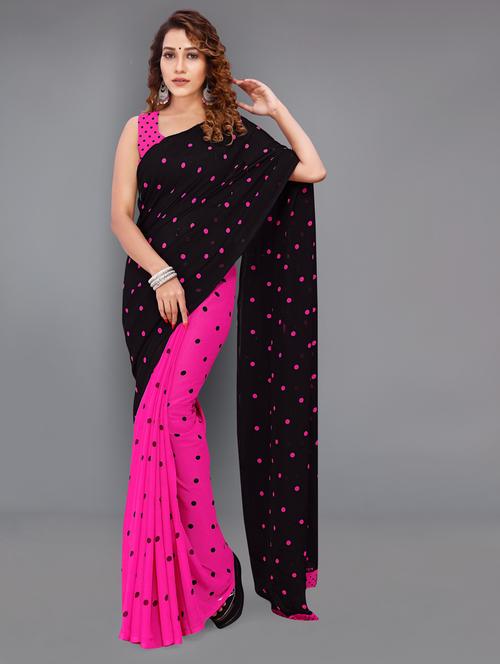 women printed casual wear saree with blouse - 21412587 - Very Small Image - 1