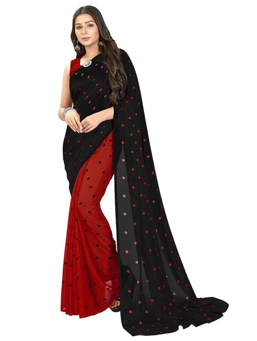 women casual wear georgette saree with blouse - 21412656 - Very Small Image - 1