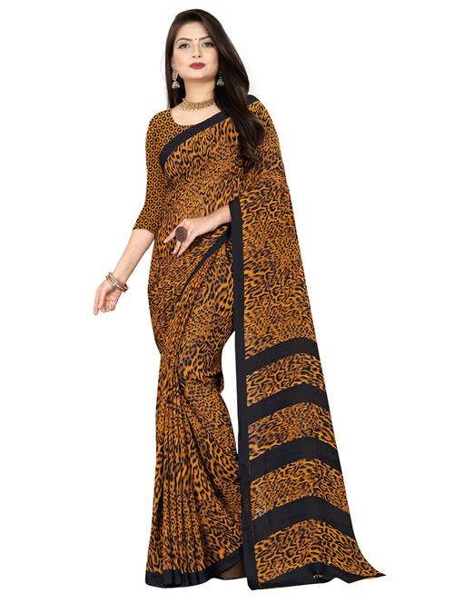 women casual wear georgette saree with blouse - 21412669 - Very Small Image - 1