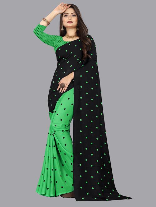 women printed casual wear saree with blouse - 21412688 - Very Small Image - 1