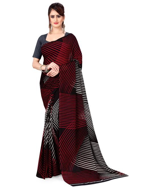 women casual wear georgette saree with blouse - 21412693 - Very Small Image - 1