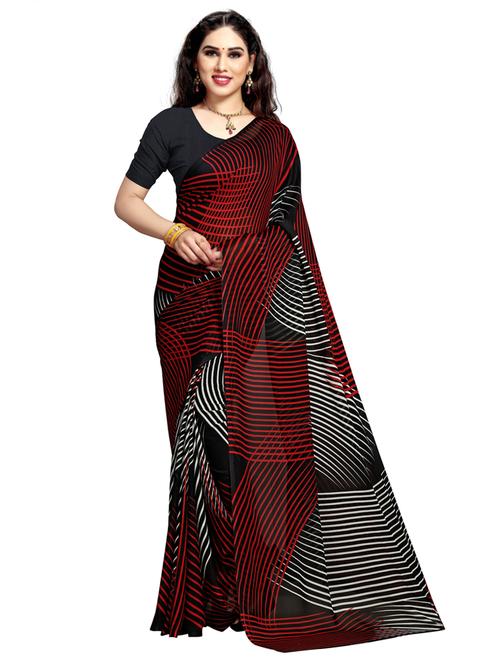 women printed casual wear saree with blouse - 21412738 - Very Small Image - 1