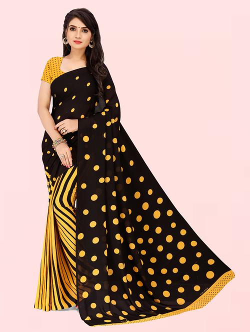 women casual wear georgette saree with blouse - 21412744 - Very Small Image - 1