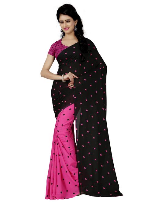 women casual wear georgette saree with blouse - 21412747 - Very Small Image - 1