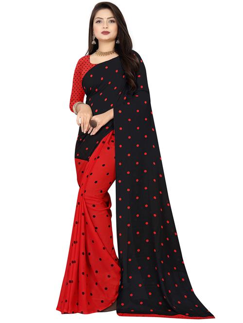 women casual wear georgette saree with blouse - 21412866 - Very Small Image - 1