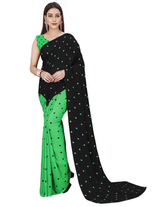 women casual wear georgette saree with blouse - 21412982 - Very Small Image - 1