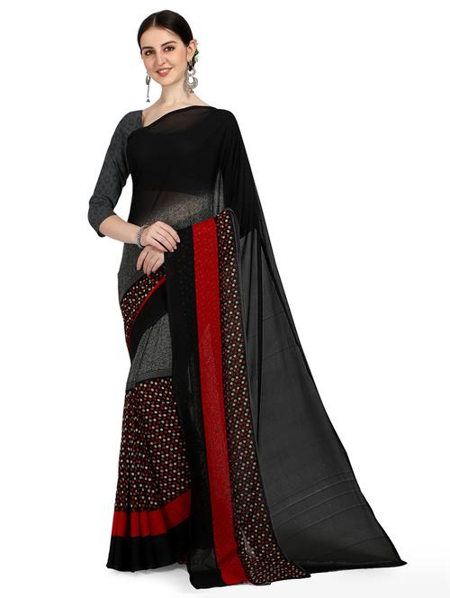 women printed casual wear saree with blouse - 21413126 - Very Small Image - 1