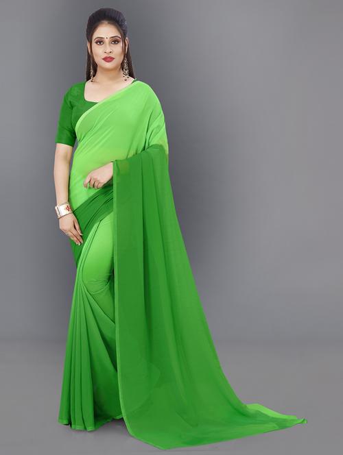 women casual wear georgette saree with blouse - 21413133 - Very Small Image - 1