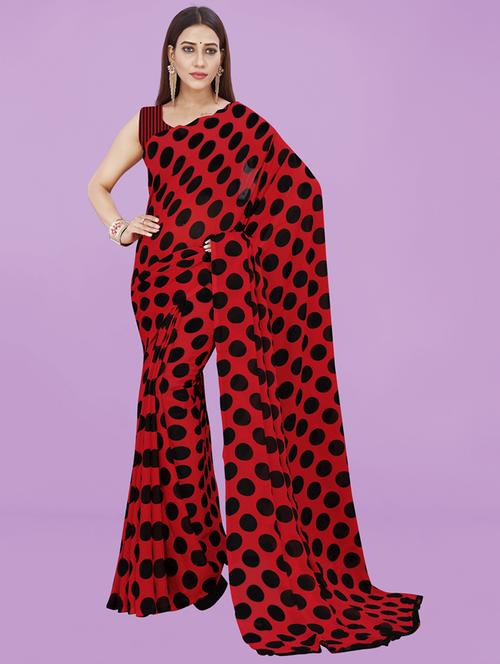 women casual wear georgette saree with blouse - 21413139 - Very Small Image - 1