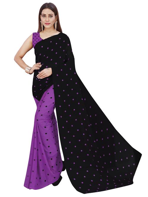 women casual wear georgette saree with blouse - 21413172 - Very Small Image - 1