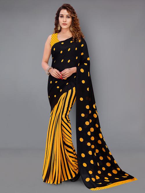 women printed casual wear saree with blouse - 21413410 - Very Small Image - 1
