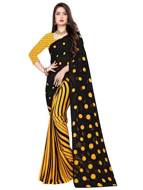 women casual wear georgette saree with blouse - 21413419 - Very Small Image - 1