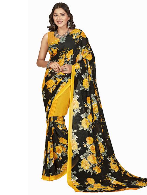 women printed casual wear saree with blouse - 21413469 - Very Small Image - 1