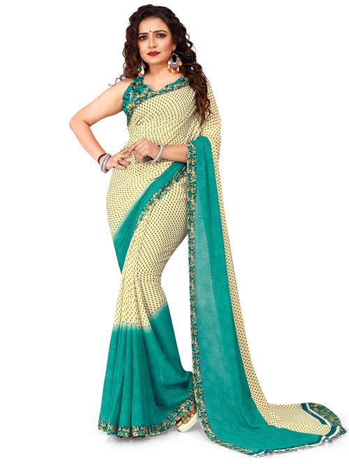 women casual wear georgette saree with blouse - 21413563 - Very Small Image - 1
