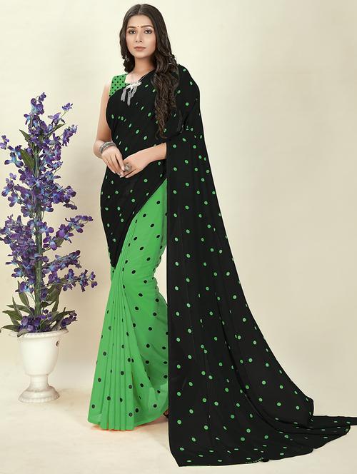 women printed casual wear saree with blouse - 21413857 - Very Small Image - 1