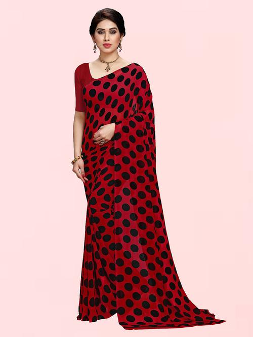 women casual wear georgette saree with blouse - 21413898 - Very Small Image - 1