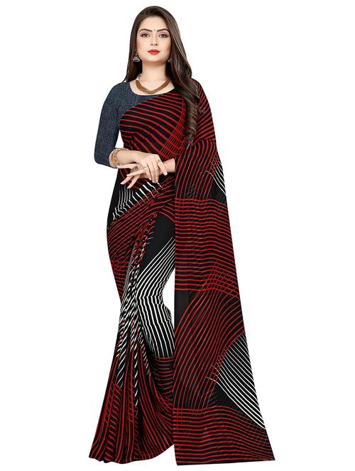 women casual wear georgette saree with blouse - 21413947 - Very Small Image - 1