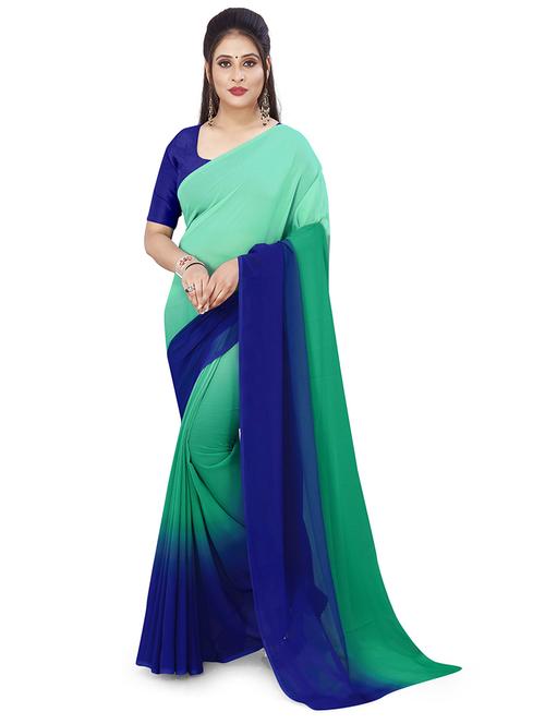 women casual wear georgette saree with blouse - 21414008 - Very Small Image - 1