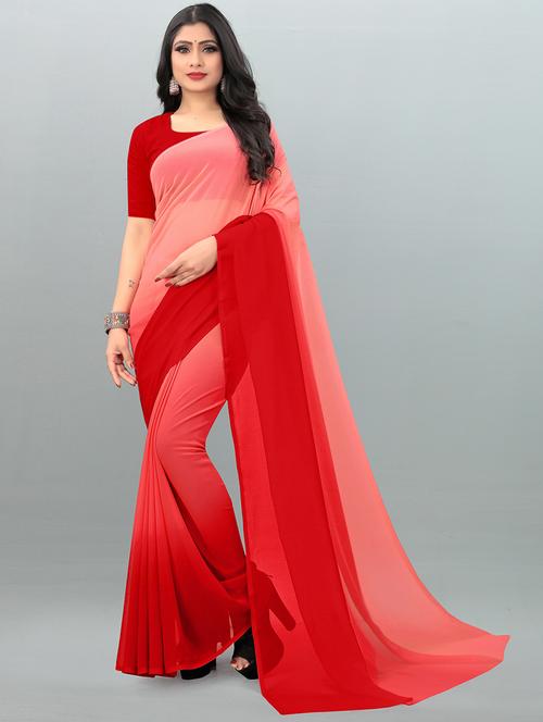 women ombre casual wear saree with blouse - 21414024 - Very Small Image - 1
