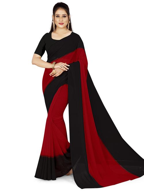 pack of 2 printed casual wear sarees with blouse - 21417175 - Very Small Image - 1