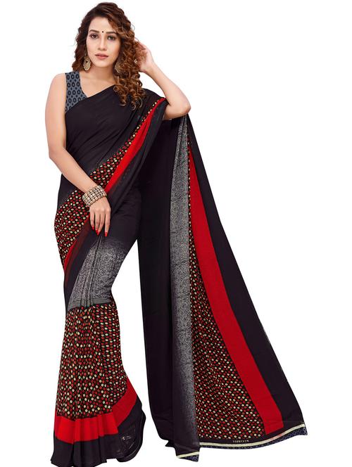 multi color printed saree with blouse - 21431678 - Very Small Image - 1