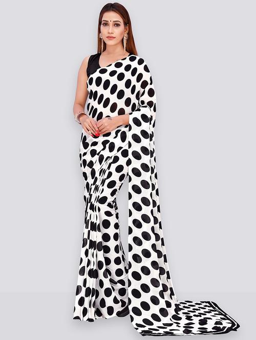 women casual wear georgette saree with blouse - 21431743 - Very Small Image - 1