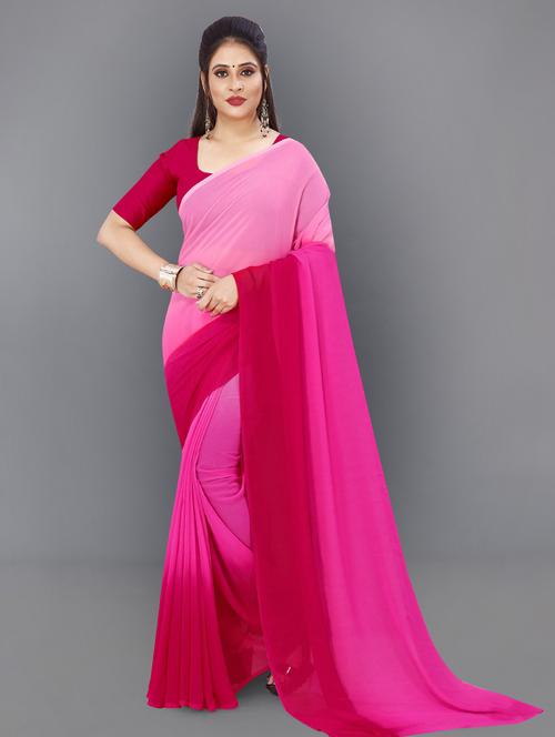women ombre casual wear saree with blouse - 21432418 - Very Small Image - 1